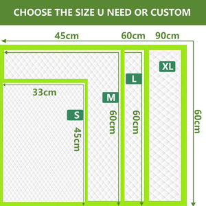 Lynpet fabrika 60x90 cm 60g çevre dostu biyobozunur PLA pamuk yüksek emici tek köpek Pet köpek tuvalet pedi İdrar eğitim pedleri - Product Image 4