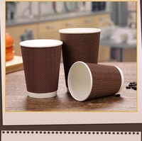 Gobelets en papier écologiques personnalisables avec couvercles, design rond jetable, agréable au toucher