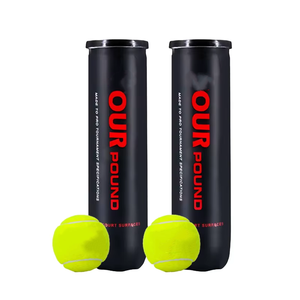 4 <span class=keywords><strong>balles</strong></span> <span class=keywords><strong>de</strong></span> <span class=keywords><strong>tennis</strong></span> professionnelles - Caoutchouc durable, diamètre 66,5 mm, design portable pour l'entraînement des joueurs avancés, utilisation sportive - Product Image 1