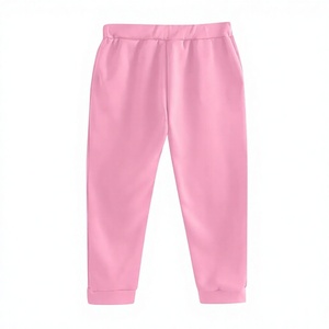 Unisex <b>Pink</b> Hooded 2 in 1 Heavyweight <b>Tracksuit</b> 100% Cotton Casual Full Length Sweatshirt Pants <b>Set</b> with Drawstring Side Pockets - Product Image 6