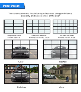 <span class=keywords><strong>Porte</strong></span> <span class=keywords><strong>de</strong></span> <span class=keywords><strong>garage</strong></span> sectionnelle automatique OEM simple et abordable avec fenêtre transparente et vue complète en verre - Product Image 6