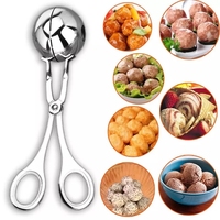 Alat Pembuat Bakso Klip Newbie Non Stick Boneka Daging Bola Sendok Pembentuk Sendok Memasak Stainless Steel Aksesoris Dapur