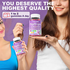OEM/ODM suplemen Herbal safron Gummies Natural ekstrak safron & <span class=keywords><strong>Rhodiola</strong></span> <span class=keywords><strong>Rosea</strong></span> untuk fokus & istirahat, kesehatan saraf - Product Image 3