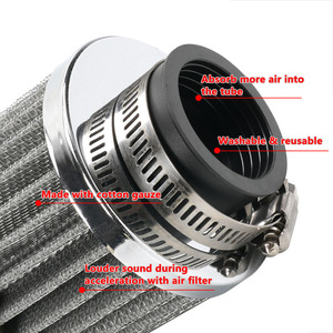 Air Filter 35mm Black And Silver For Retrofit Upgrade With <b>Clamp</b> Included - Product Image 4