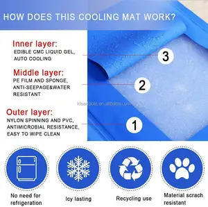 Non-Toxic Gel Cooling Pad Pressure Activated Dog Cooling Mat For Dogs