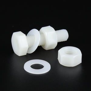 Kit d'écrous hexagonaux externes en nylon avec rondelles plates M4 M5 M6 M12 et vis isolées en plastique - Product Image 3