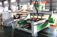 Machine de fraisage CNC de haute qualité, grande taille, 3D, 4 axes, multi-têtes, 1325, routeur CNC pour le travail du bois
