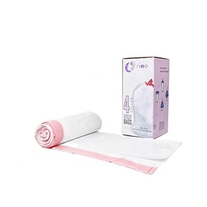 จำหน่ายถุงขยะพลาสติกแบบมีเชือกผูก HDPE และ LDPE แบบกำหนดเองได้ สะดวกใช้งาน - Product Image 2
