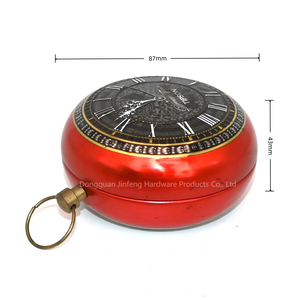 Vintage Pocket Watch Shaped Round Tin <b>Box</b> Custom Printed Novelty <b>Metal</b> Tin Can for Tea Candy Chocolate Gift Packaging - Product Image 4