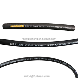 SAE 100 R12สี่ชั้นลวดเหล็กม้วนท่อยางสำหรับแรง<span class=keywords><strong>ดัน</strong></span><span class=keywords><strong>สูง</strong></span>ไฮดรอลิกส่งมอบน้ำมันวิศวกรรมเครื่องจักร - Product Image 2