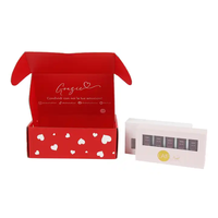 Boîte en carton ondulé écologique pour kit à lèvres, logo personnalisé, boîte d'expédition, boîte en papier pour rouge à lèvres, baume à lèvres, gloss, emballage de kit à lèvres