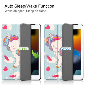 Nouvelle peinture 9th génération tablette étui en cuir Pu 10.2 pouces housse de protection coque par tablette pour <span class=keywords><strong>Apple</strong></span> Ipad 9 10.2 2021 - Product Image 2