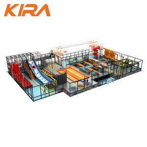 Chine Fabricant 360 Sqm <span class=keywords><strong>4</strong></span> <span class=keywords><strong>M</strong></span> Hauteur <span class=keywords><strong>Trampoline</strong></span> Parc Intérieur Installation Complète Avec Foam Pit Pool - Product Image 5