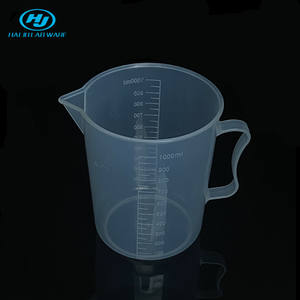 Hiju 1000 मिलीलीटर डिस्पोजेबल प्लास्टिक बीकर प्रयोगशाला और थोक में निर्मित चिकित्सा उपयोग के लिए टिकाऊ - Product Image 1