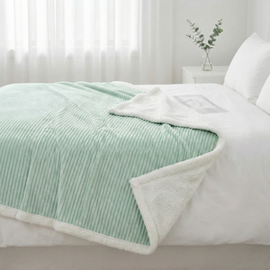 Manta Eléctrica de Franela Acanalada con Calefacción |   Ropa de Cama Inteligente con Control de Temperatura para Hoteles |   Protección de Seguridad Contra Sobrecalentamiento |   Certificado CE UL - Product Image 1