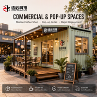 Maison préfabriquée en conteneur de 20 pieds, maison modulaire en conteneur d'expédition, maison de luxe miniature pour hôtel, complexe hôtelier, café