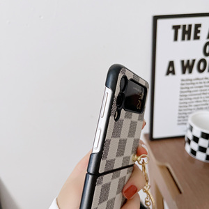 Fundas plegables de cuero para teléfono samsung galaxy z, lujosas carcasas plegables para teléfono samsung galaxy z <span class=keywords><strong>flip</strong></span> z <span class=keywords><strong>3</strong></span> 4 - Product Image 5