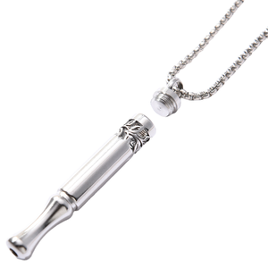 New Patterned Meditation Breathing <strong>Necklace</strong> Stainless Steel Rotating Twist-Open Aromatherapy Pendant Flavor Smoking Gift - Product Image 1