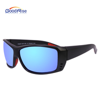 Lunettes de soleil de sport recyclées à monture TPX polarisées pour hommes et femmes pour la pêche surf flottant fabriquées avec des lentilles Tac