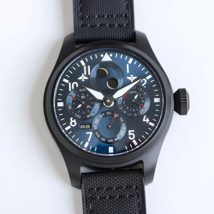 High-<b>end</b> men's black ceramic wristwatch, pilot-style multi-functional automatic mechanical waterproof watch - Product Image 1