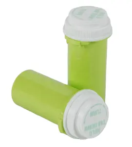 安全密封药瓶塑料医用小瓶，带可逆盖