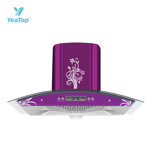 <span class=keywords><strong>Hotte</strong></span> <span class=keywords><strong>aspirante</strong></span> murale à filtre conique avec éclairage LED, facile à nettoyer, forte ventilation, idéale pour la maison et les petits restaurants - Product Image 2
