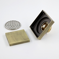 Ledfre — Drain de salle de bain en laiton et métal, carrelage irrégulier et Invisible de drainage de sol dans la douche