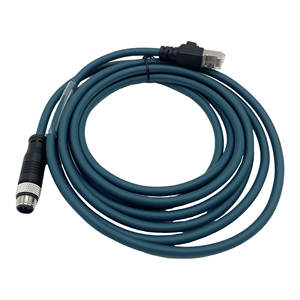 <span class=keywords><strong>Cable</strong></span> <span class=keywords><strong>Ethernet</strong></span> Industrial CAB-ETH-M03 100% Original y Nuevo, 3 <span class=keywords><strong>Metros</strong></span>, Codificado D, M12 a RJ45 para Lector <span class=keywords><strong>de</strong></span> Código <span class=keywords><strong>de</strong></span> Barras - Product Image 1