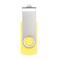 Memoria USB Personalizada con Logotipo, 32gb 64gb 128gb 256gb 2.0, Rotación de 360 Grados, Huella Dactilar, Pendrive Metálico, Unidad Flash USB Giratoria