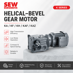 Réducteur à engrenages coniques hélicoïdaux à bride série KA, capacité de charge élevée, construction robuste, modèles KA77 KA87 KA97 KA107, direct usine, IE3 - Product Image 1