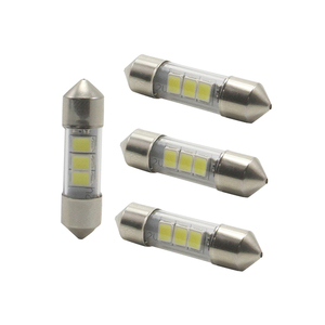 Ampoule LED Sv7 6V Festoon <span class=keywords><strong>28mm</strong></span> pour indicateur de tableau de bord de voiture vintage, petit diamètre 7mm, compatible masse positive, classique - Product Image 3