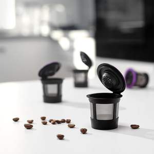 4 tasses GoodCups noires réutilisables pour cafetière Keurig, filtres rechargeables sans BPA pour modèles 1.0/2.0 - Product Image 5