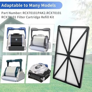 Kit de recharge de cartouches filtrantes RCX70101, 4 paquets, adapté aux aspirateurs de piscine Hayward Tiger Shark Maytronics - Product Image 1