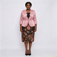 Nouvelles Robes d'Église Grande Taille 2XL 3XL 4XL 5XL pour l'été et Costumes d'Église Grande Taille pour Femmes Noires