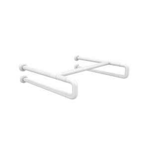 Barre d'appui de sécurité pour salle de bain 650x650mm Jaune Antidérapant Plastique Acier Inoxydable pour Personnes Âgées et Handicapées - Product Image 5
