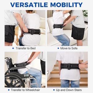 Ceinture de marche et de transfert sécurisée à dégagement rapide avec 7 poignées pour personnes âgées et thérapie physique - Product Image 5