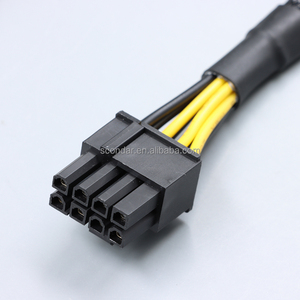 GPU 8-polig bis doppelt 8-polig (6 2) PCIe Power Splitter-Kabel 20cm 18AWG verzinnte Kupfer hülsen verlängerung für die Versorgung mit Grafikkarten-Netzteilen - Product Image 3