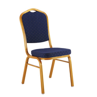 Chaise de banquet de mariage de style moderne certifiée EN1335 en acier empilable de haute qualité 2024