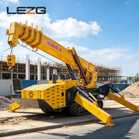 Grue araignée à profil bas 3 tonnes 6 tonnes, conception compacte sur chenilles pour opérations de levage en sous-sol