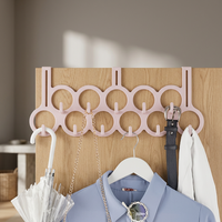 Organisateur de placard rotatif polyvalent et écologique en plastique, avec crochets et rails en forme de diamant, multifonction, classique et brillant