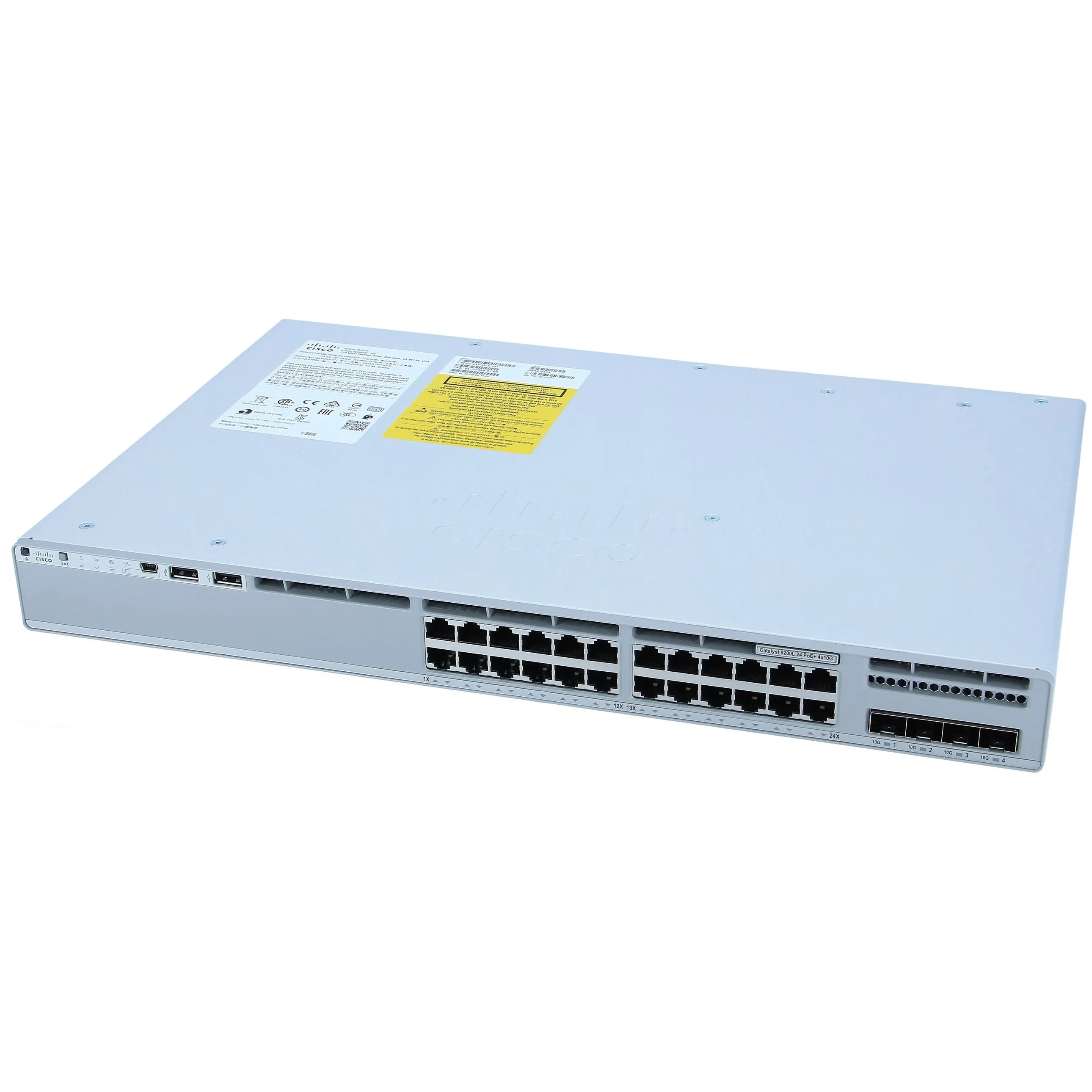 オリジナルの真新しいC9200L-24P-4X-Eインターネット管理半二重rj45sfp電源パワーオーバーpoeイーサネットネットワークポートスイッチ