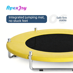 Mini <span class=keywords><strong>trampoline</strong></span> de 1,4 m pour enfants, lit de saut pour exercices intérieurs avec filet de protection, sûr et durable, idéal pour les petits espaces - Product Image 4