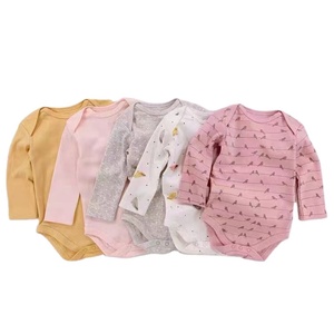 <span class=keywords><strong>Set</strong></span> da 5 Pezzi all'Ingrosso <span class=keywords><strong>Body</strong></span> <span class=keywords><strong>Neonato</strong></span> Bambino e Bambina Tuta Intera in Cotone a Maniche Lunghe Pagliaccetto Autunnale per Bebè - Product Image 1