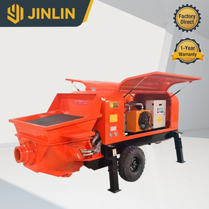 Pompe à béton automatique intelligente avec moteur haute puissance et système PLC, auto-diagnostic inclus, pour une sécurité optimale sur le chantier et un fonctionnement précis - Product Image 1