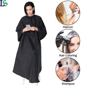 Capa de Corte de Pelo Profesional para Salón, Resistente al Agua, Capa de Peluquería con Mangas y Logotipo Personalizado - Product Image 1
