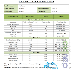 Aislado de Proteína de Guisante de Alta Pureza, Sin <span class=keywords><strong>Gluten</strong></span>, Sin OMG, para Alimentos a Base de Plantas, Suministro de Fábrica - Product Image 4