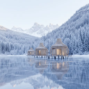 Casetta Vacanze Personalizzata con Vista sul <span class=keywords><strong>Lago</strong></span>, Resort sul Bordo del <span class=keywords><strong>Lago</strong></span>, Rifugio, Casa in Legno, Stanza da Campeggio - Product Image 2