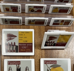 Système d'étiquettes de prix numériques pour supermarchés, personnalisé en usine, 5,8 pouces, écran E-ink, étiquette de prix électronique ESL pour magasin, étiquette de rayon électronique - Product Image 1