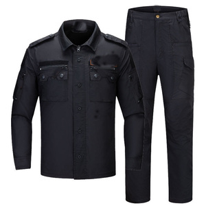 ชุดสูทฝึกซ้อมสีดำ DF S07 สำหรับผู้ชาย พร้อมกางเกงในสต็อก - Product Image 3