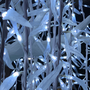 Thiết kế mới không thấm nước RGB màu thay đổi <span class=keywords><strong>LED</strong></span> nhân tạo liễu sợi quang cây tùy chỉnh trang trí ngoài trời 3D Motif ánh sáng - Product Image 4